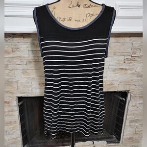 STRIPED super soft button‎ detail task top size XL